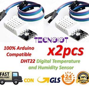 raspberryitalia 2pcs dht22 digital temperature humidity sensor am2302 module with pcb and