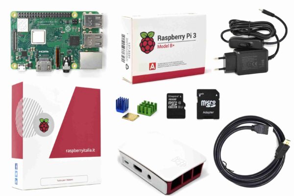 Raspberryitalia raspberry pi 3 b plus official desktop starter kit kingston 16g