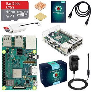 raspberryitalia abox raspberry pi 3 b starter kit scheda madre con microsd card 16gb sandisk 1