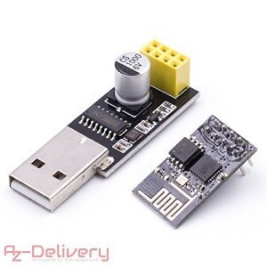 raspberryitalia azdelivery esp 01 esp8266 01 wifi modulo per arduino con adattatore usb