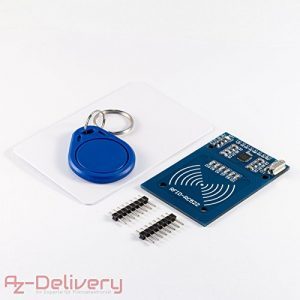 raspberryitalia azdelivery rfid kit rc522 set nfc lettore ic card rfid portachiavi con