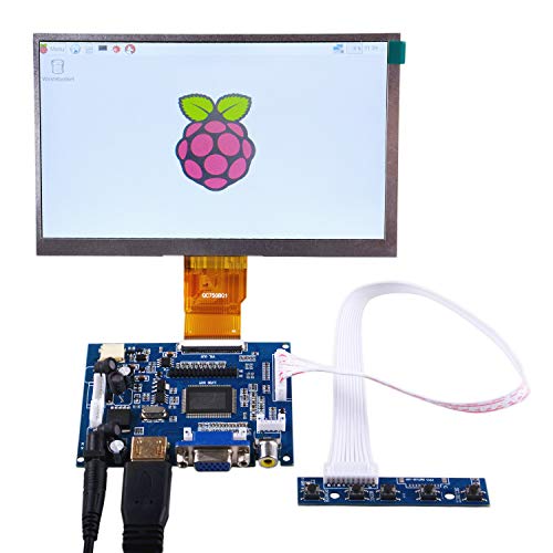 raspberryitalia geeekpi 7 inch 1024 x 600 hdmi screen lcd display with driver board monitor