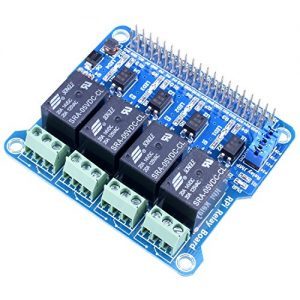 raspberryitalia kuman 4 channel raspberry pi expansion board power relay board module for