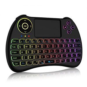 raspberryitalia mini tastiera wireless retroilluminata a colori da 24ghz con mouse