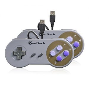 raspberryitalia neuftech 2x gamepad usb controller joypad per console super nintendo snes