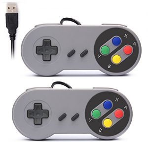raspberryitalia rii gaming gp100 coppia di gamepad controller usb con design snes super