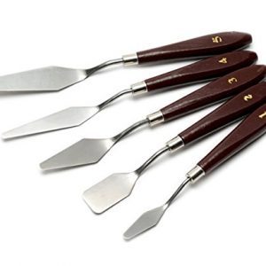 raspberryitalia set di 5spatole in acciaio inox per dipingere raschiare miscelare i colori