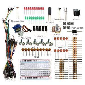 raspberryitalia sunfounder sidekick basic starter kit w breadboard jumper wires color led