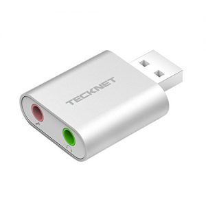 raspberryitalia tecknet alluminio scheda audio esterna adattatore audio stereo usb per