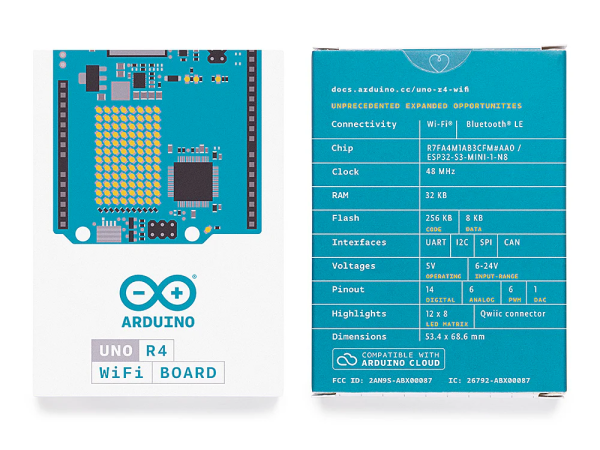 RASPBERRYITALIA Arduino UNO R4 WIFI specifiche